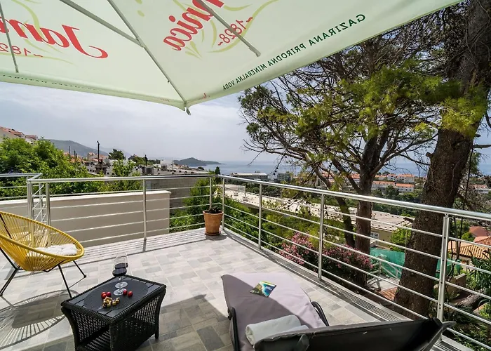 דירה Eulalija- One-bedroom With Terrace And Sea View דוברובניק