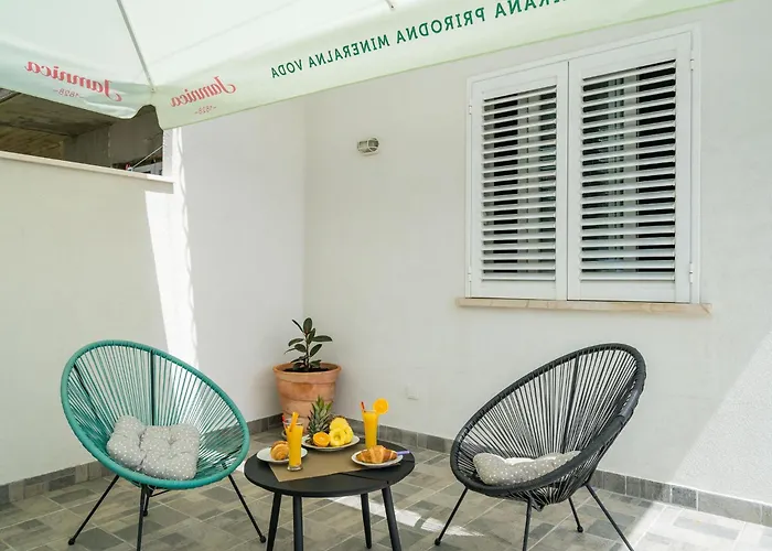 דירה Eulalija- One-bedroom With Terrace And Sea View דוברובניק